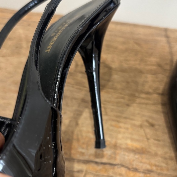 Saint Laurent Glossy Black Heels - Picture 7 of 8